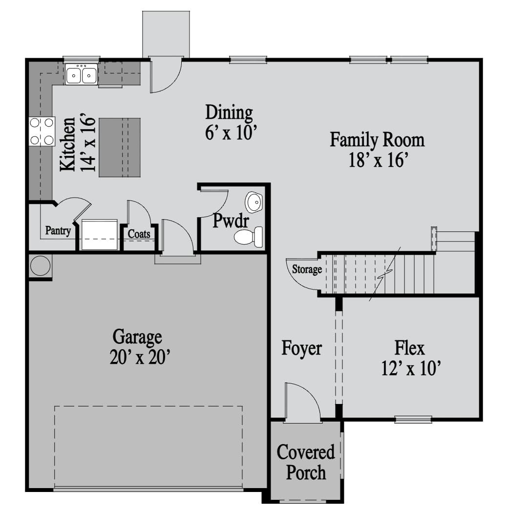 Gainesville 1st Floor floor plan