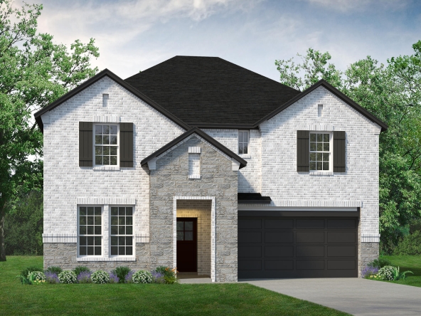 A rendering of a two-story home with a garage at 175 Ivory Brook Dr.