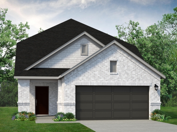 A rendering of a two-story home with a garage at 271 Bright Alcove Ct.