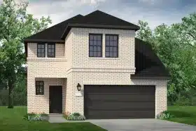 A promotion rendering of a two-story home.
