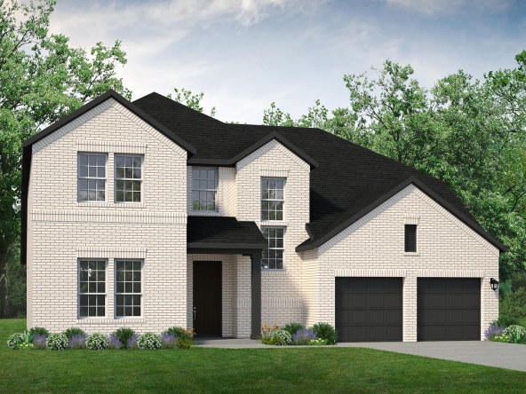 A rendering of a two-story home with a garage located at 2800 Somerset Ln.