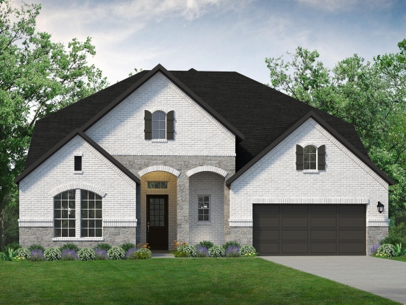 A rendering of a two-story home with a garage at 2805 Somerset Ln.