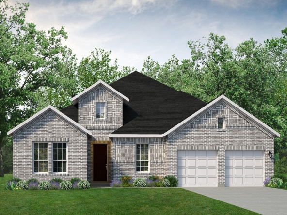 A rendering of a home at 315 Sedgwick Dr. with two garages.