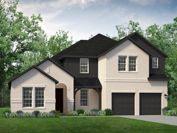 A rendering of a two-story home with a garage at 528 Matador Dr.