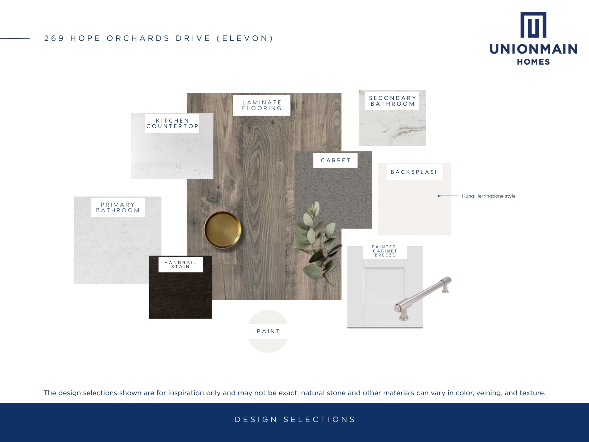 269 Hope Orchards drive design selections including the flooring, cabinets and countertops.
